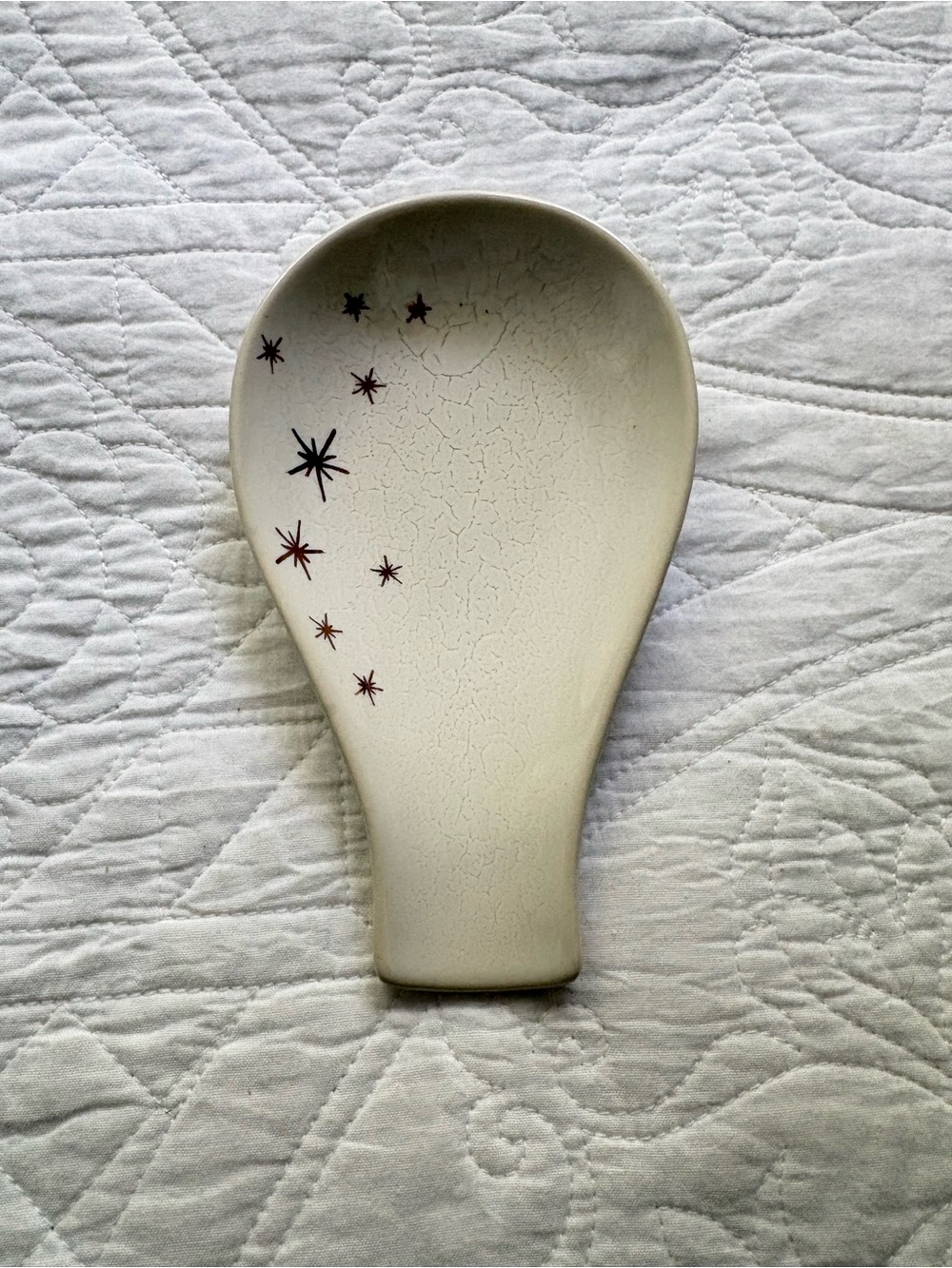 Chrissy Tiegen x Target Ceramic Spoon Rest with Starburst Design - Cream